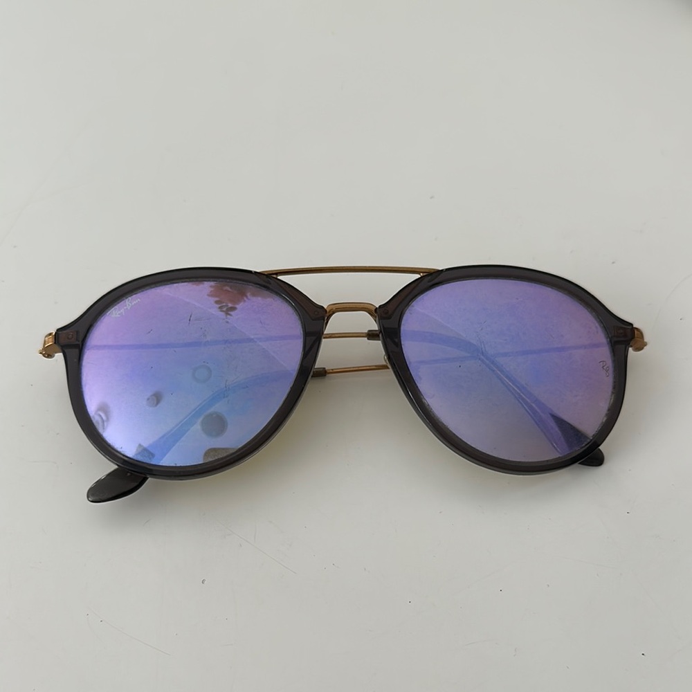 Ray-Ban Purple and Gold Sunglasses